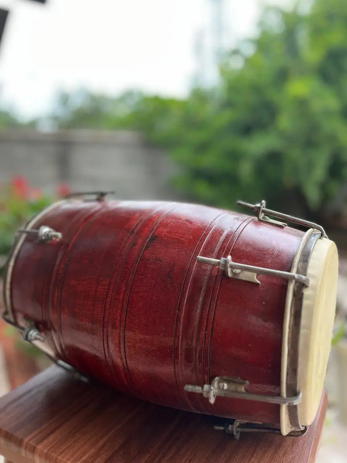 ساز دهلک چوب شیشم‌کاملا سالم خوش صدا|سازهای سنتی|ساری, |دیوار