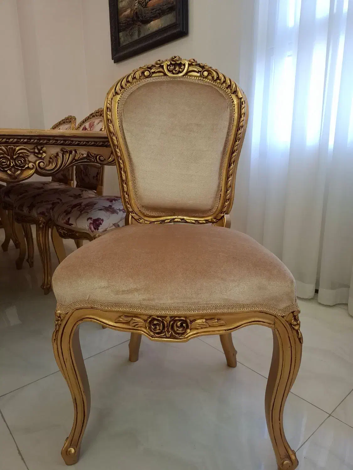 میز صندلی 8 نفره چوب گردو اصل|میز و صندلی غذاخوری|گرمدره, |دیوار