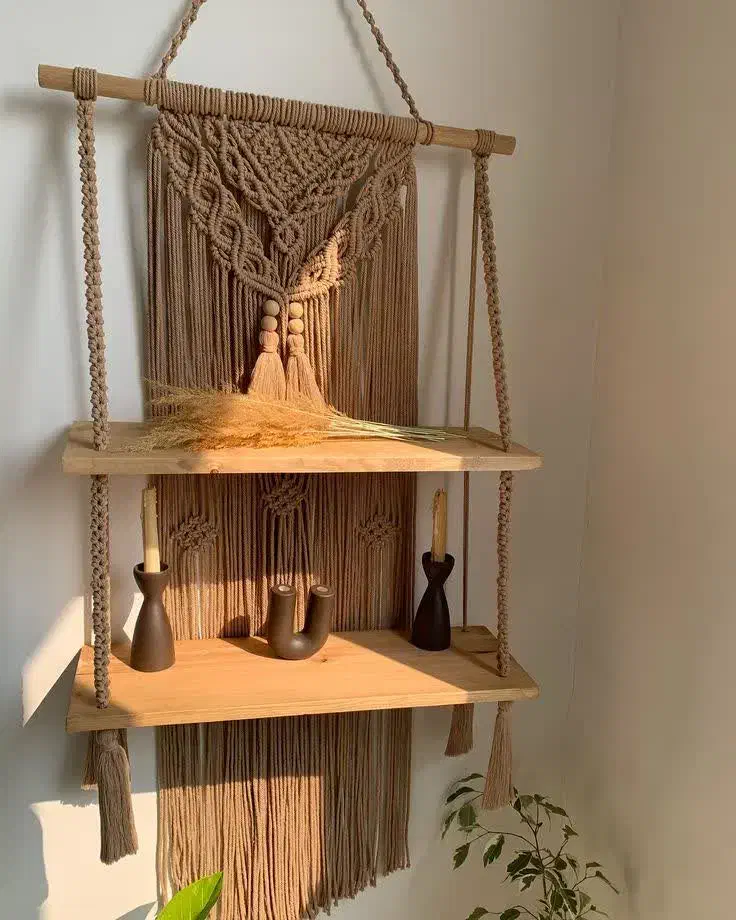 مکرومه زیبا دستساژ|کیف، کفش، کمربند|بابل, |دیوار