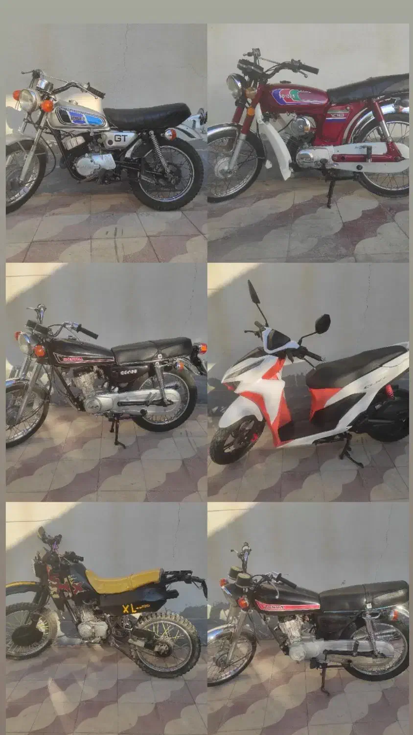 موتورتریل کلیک مینی ژاپن سی جی125واحدی200 یاماها|موتورسیکلت|لار, |دیوار