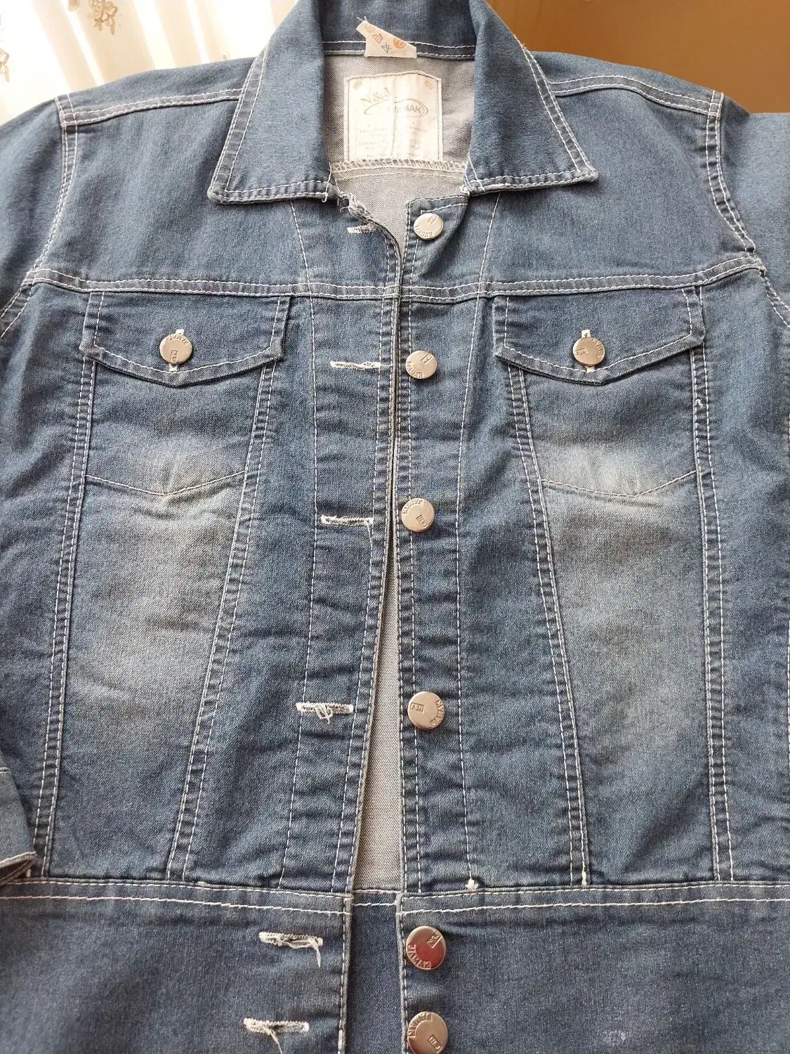 کت جین آبی کاغذی دخترانه|کفش و لباس بچه|کرج, کیانمهر|دیوار