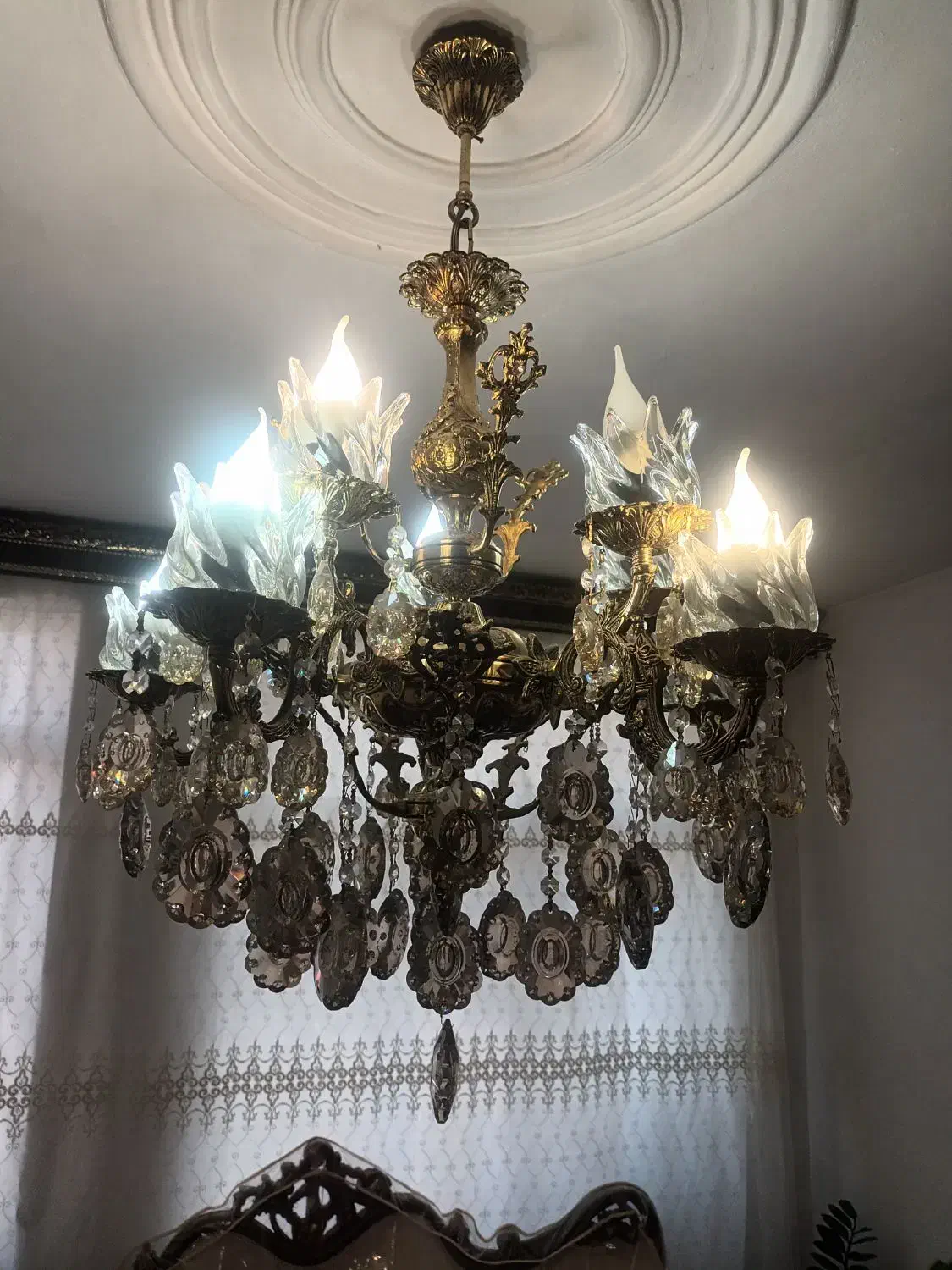 لوستر ۱۰شاخه|لوستر و چراغ آویز|اردبیل, |دیوار