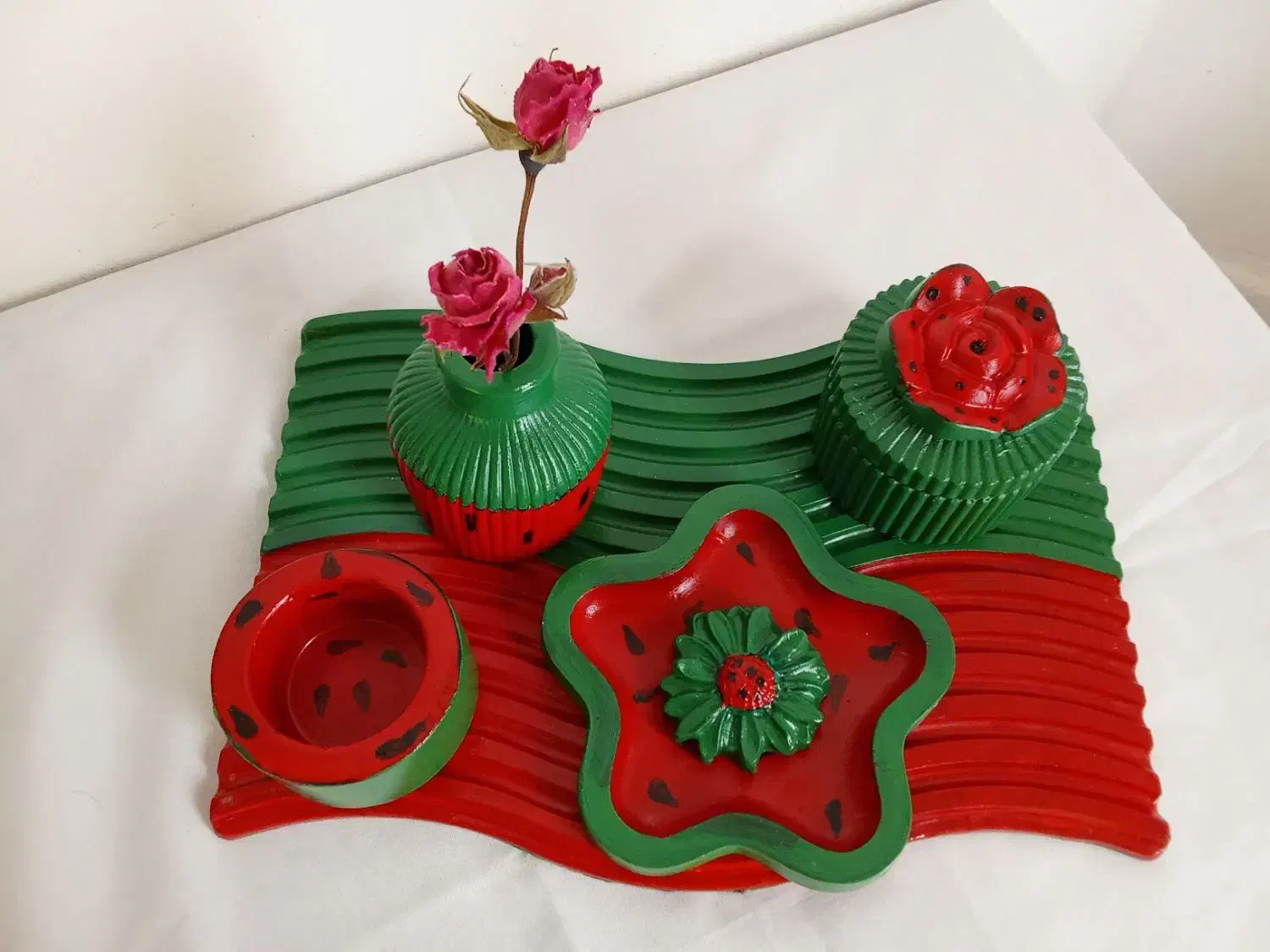 ظرف ودکوری یلدایی|صنایع دستی و سایر لوازم تزئینی|انزل, |دیوار