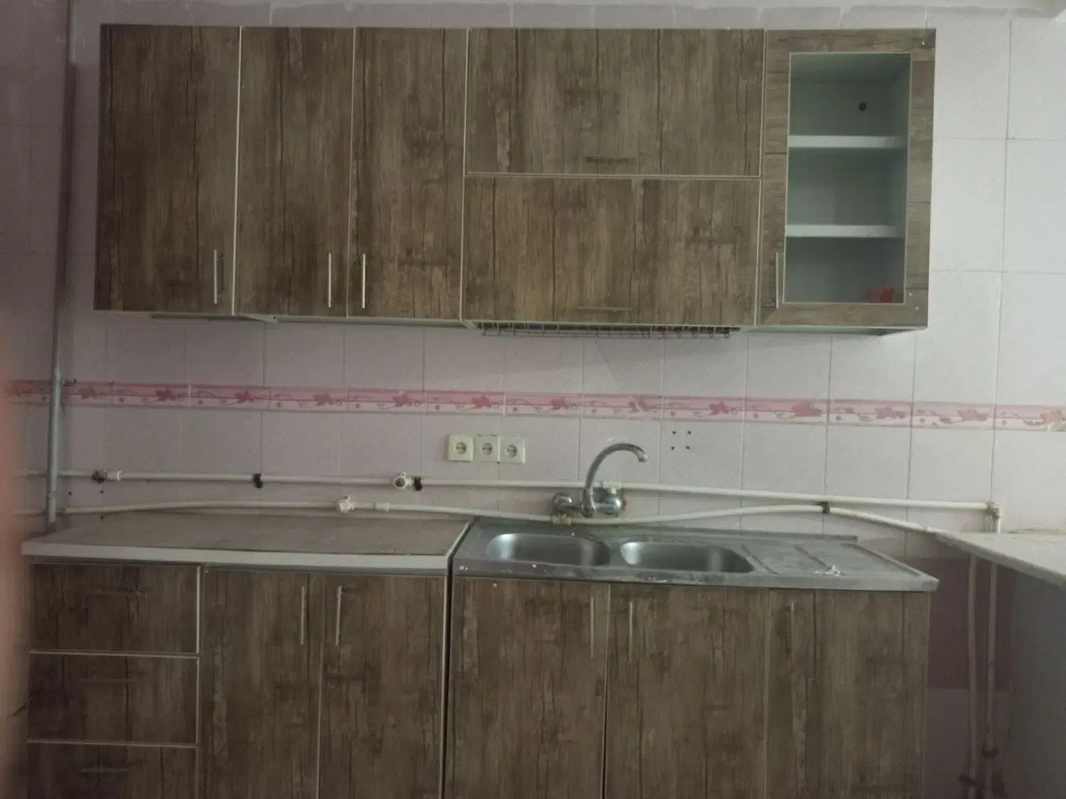 کابینت فلزی|آب‌چکان و نظم‌دهنده ظروف|هشتگرد, شهرک وحدت|دیوار