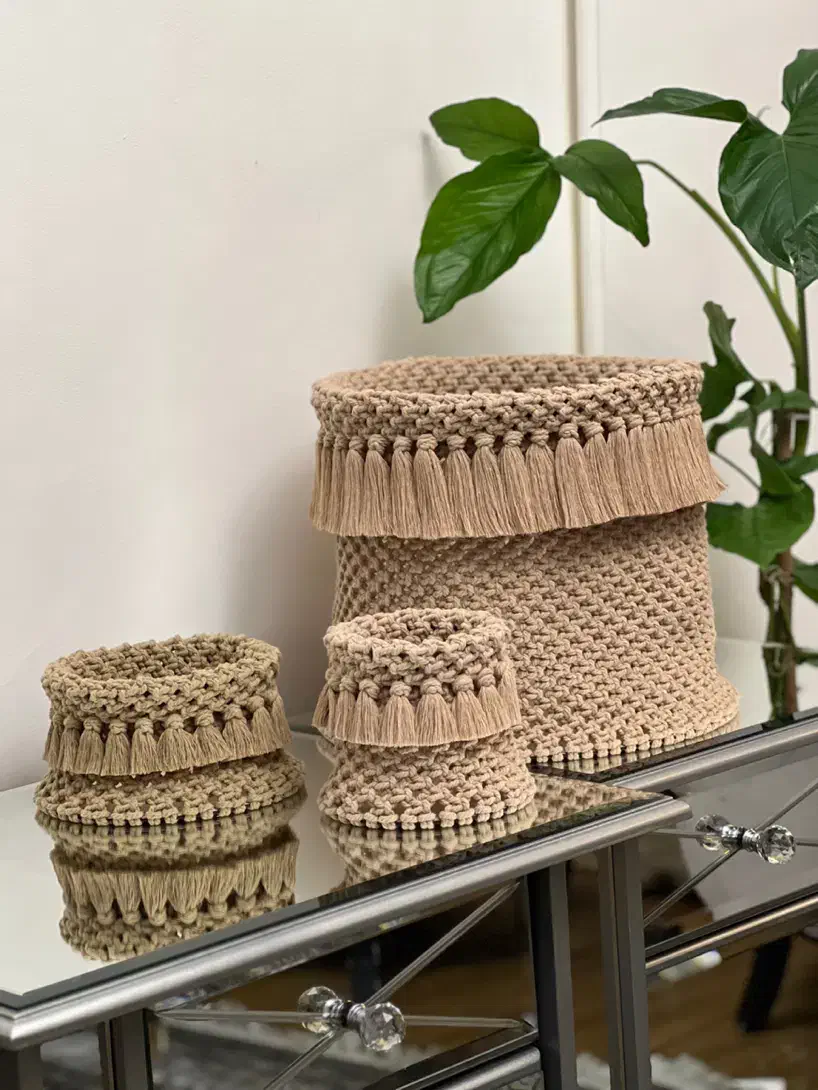 مکرومه بافی|پرده، رانر، رومیزی|کرج, گوهردشت|دیوار