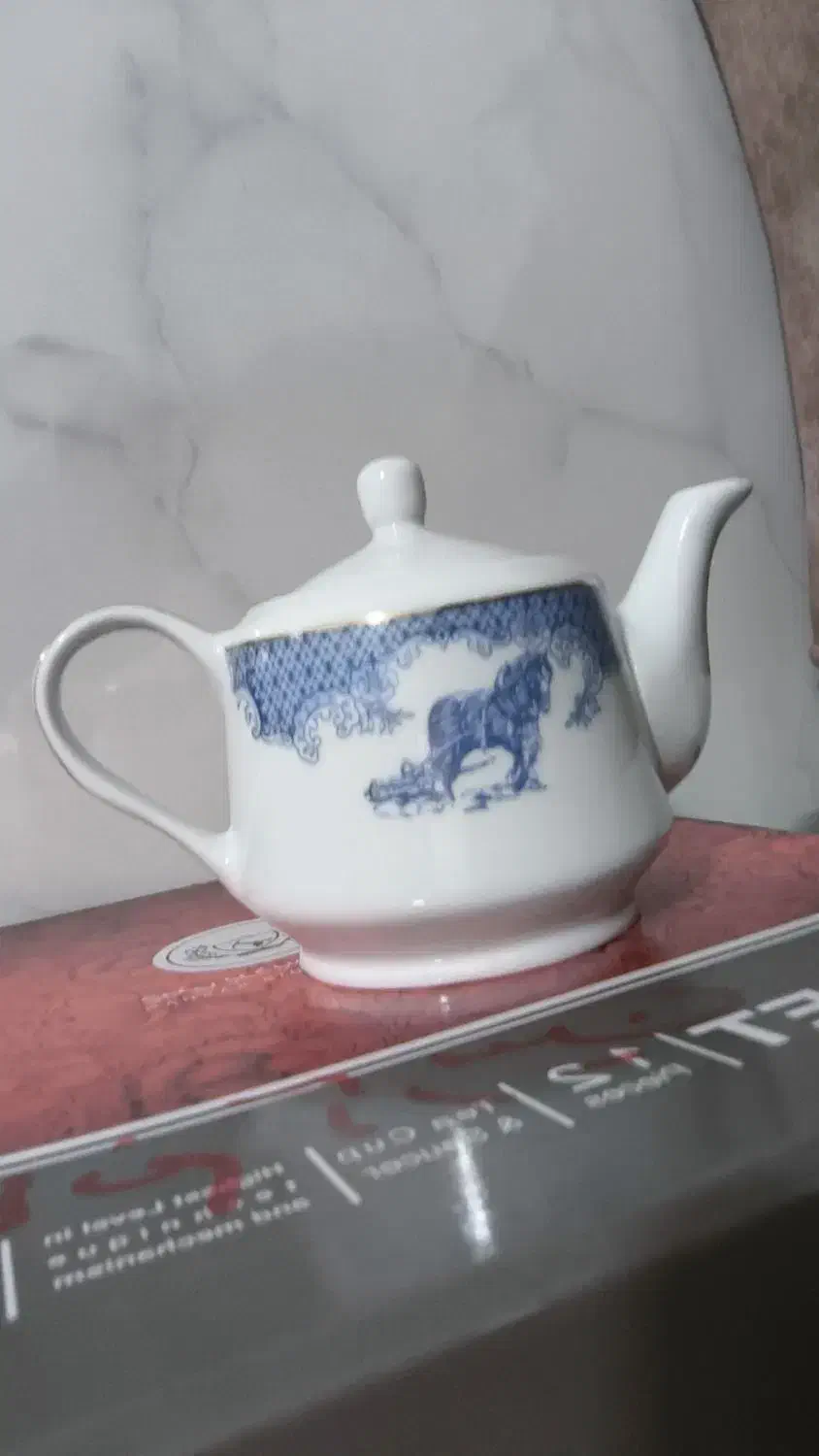 چینی قوری قلم آبی پذیرایی‌ گل آبی جهیزیه عروس|قوری، کتری، قهوه‌ساز دستی|مشهد, شهرک مهر آباد|دیوار