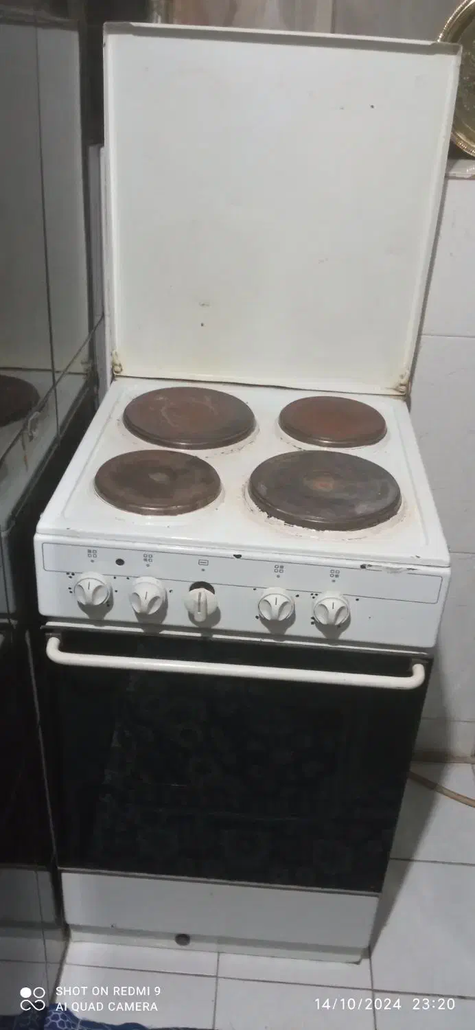 اجاق ۴ شعله برقی با فر ایتالیایی مخصوص باغ|اجاق گاز و لوازم برقی پخت‌وپز|شیراز, نصر|دیوار