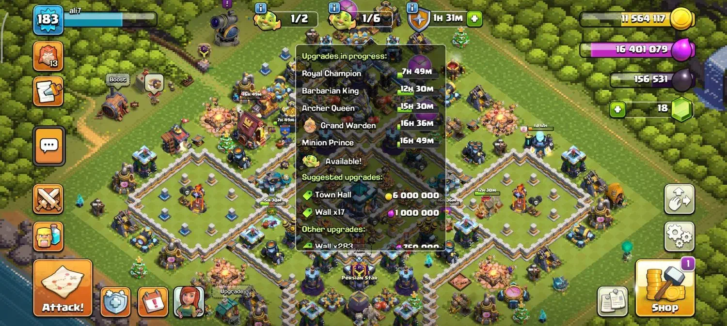 اکانت کلش|کنسول، بازی ویدئویی و آنلاین|مرودشت, مجد آباد|دیوار