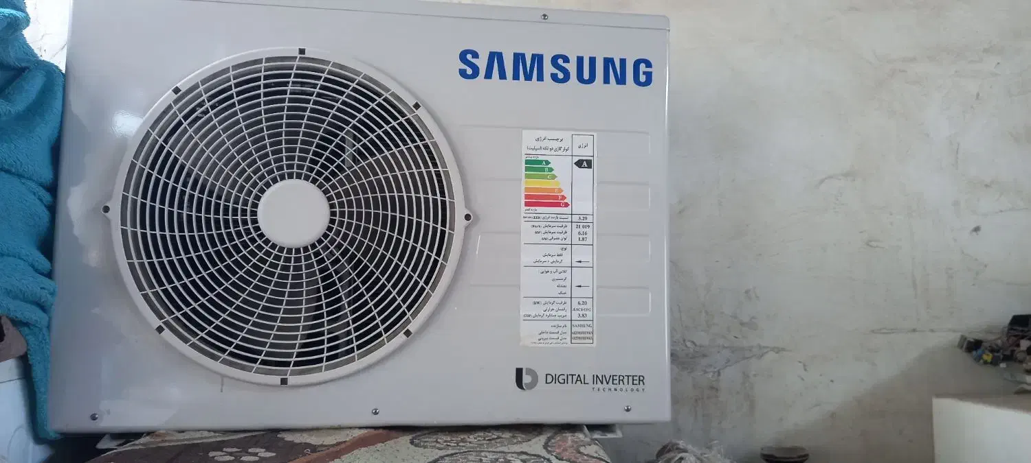 گولر گازی 25هزار سامسونگ اینورتر|کولر گازی و فنکوئل|هشتگرد, قاسم آباد بزرگ|دیوار