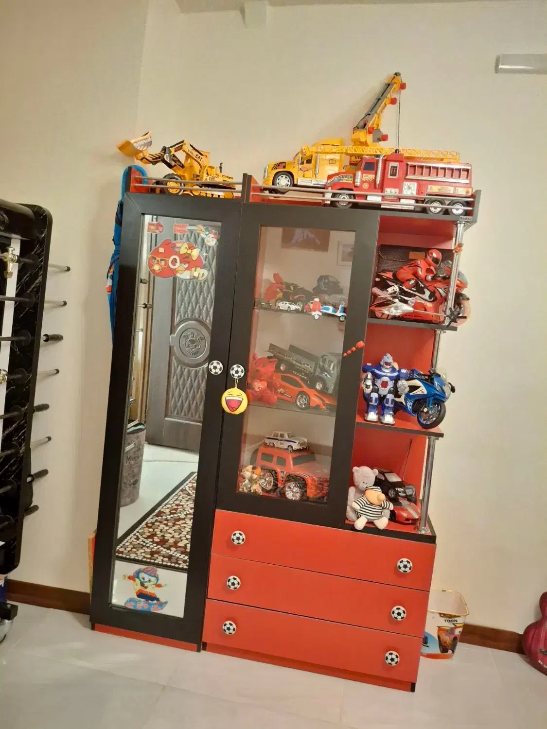 کمد و کتابخانه بچگانه کارکرده|کتابخانه، شلف، قفسههای دیواری|اسفراین, |دیوار