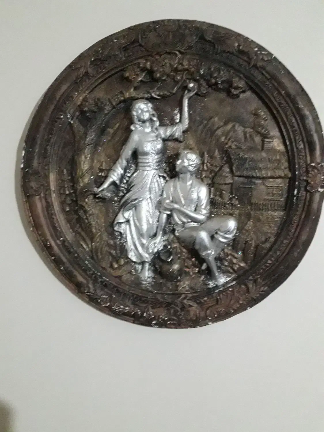 دیوار کوب عتیقه لیلی ومجنون|کلکسیون اشیاء عتیقه|ورامین, ورامین|دیوار