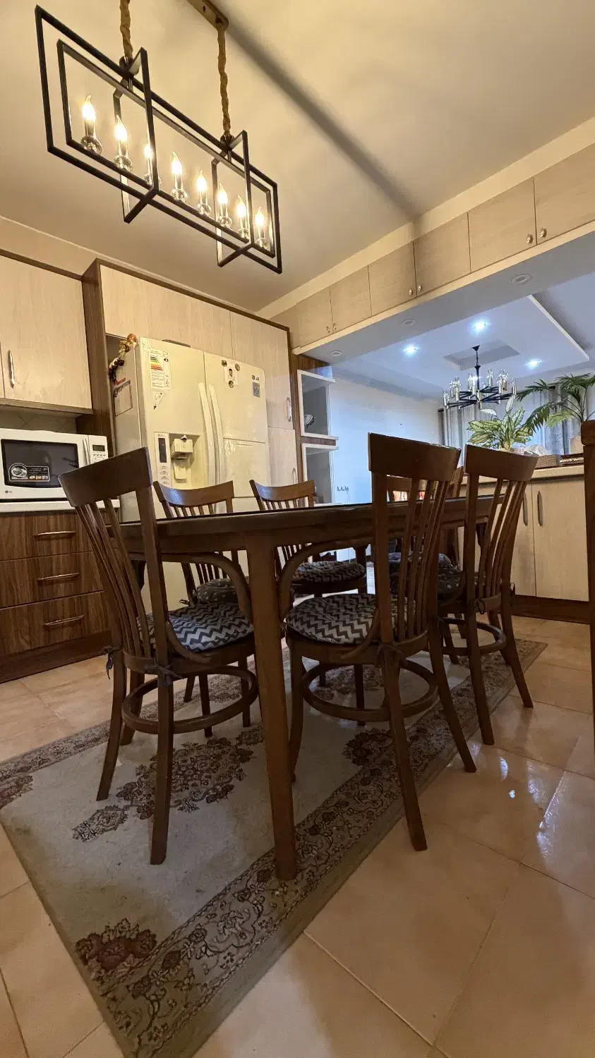 میز ناهار خوری ۶ نفره چوب راش|میز و صندلی غذاخوری|ساری, |دیوار