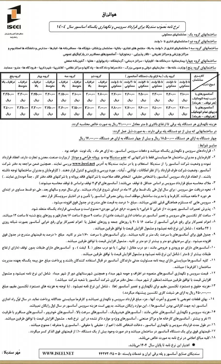 خدمات فنی و نگهداری آسانسور در نوشهر و چالوس|خدمات پیشه و مهارت|نوشهر, |دیوار