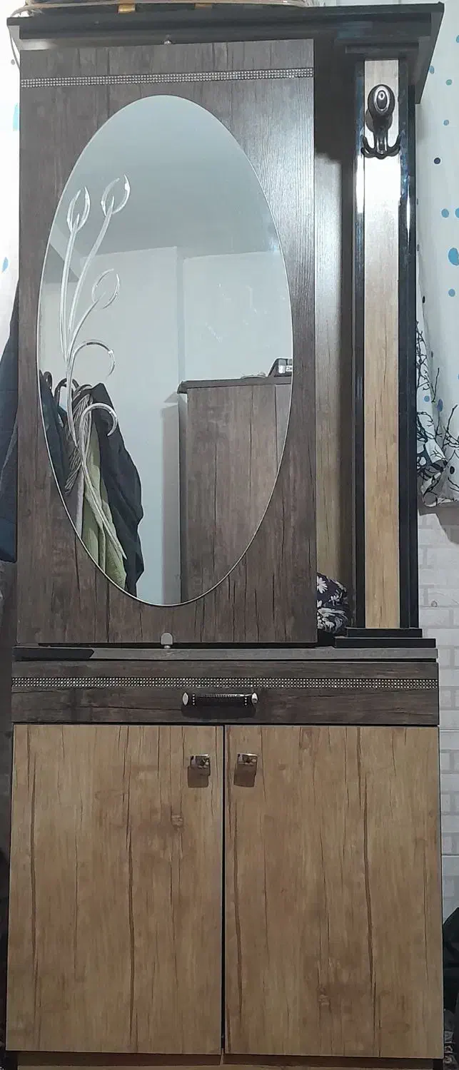 جاکفشی کمد آینه قدی جا لباسی|جاکفشی، کمد، دراور|نیشابور, گنبد سبز|دیوار