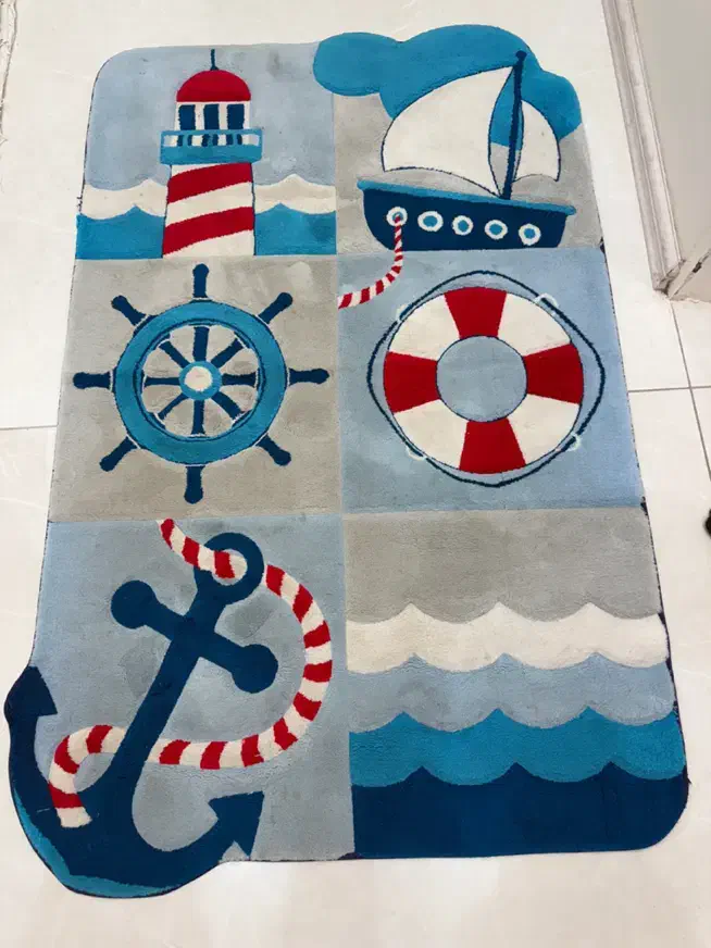 فرش زرباف طرح ملوانی بدون ایراد|فرش|تبریز, |دیوار