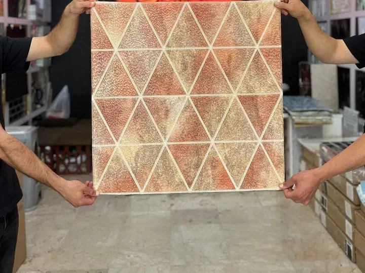 دیوارپوش لوزی چسبدار / نارنجی / قرمز / فومی|مصالح و تجهیزات ساختمان|رشت, کوی حسینی|دیوار