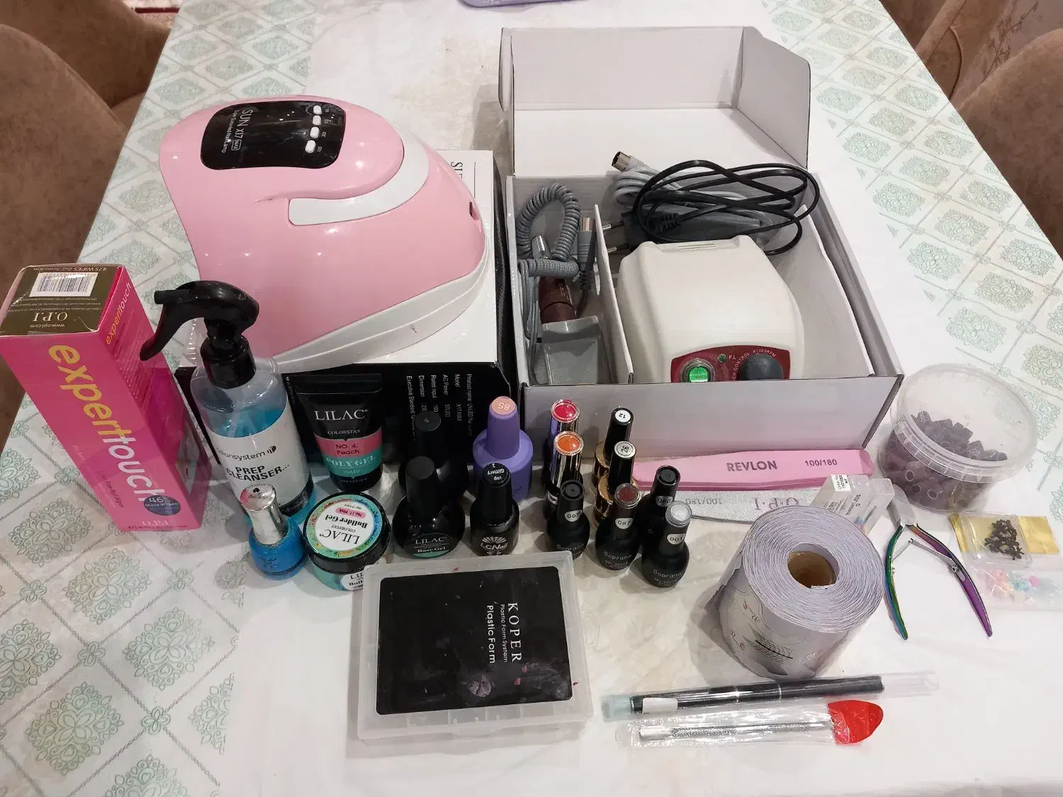 وسایل کاشت ناخن کاملا نو بدون یکبار استفاده|آرایشی، بهداشتی، درمانی|شاهرود, |دیوار