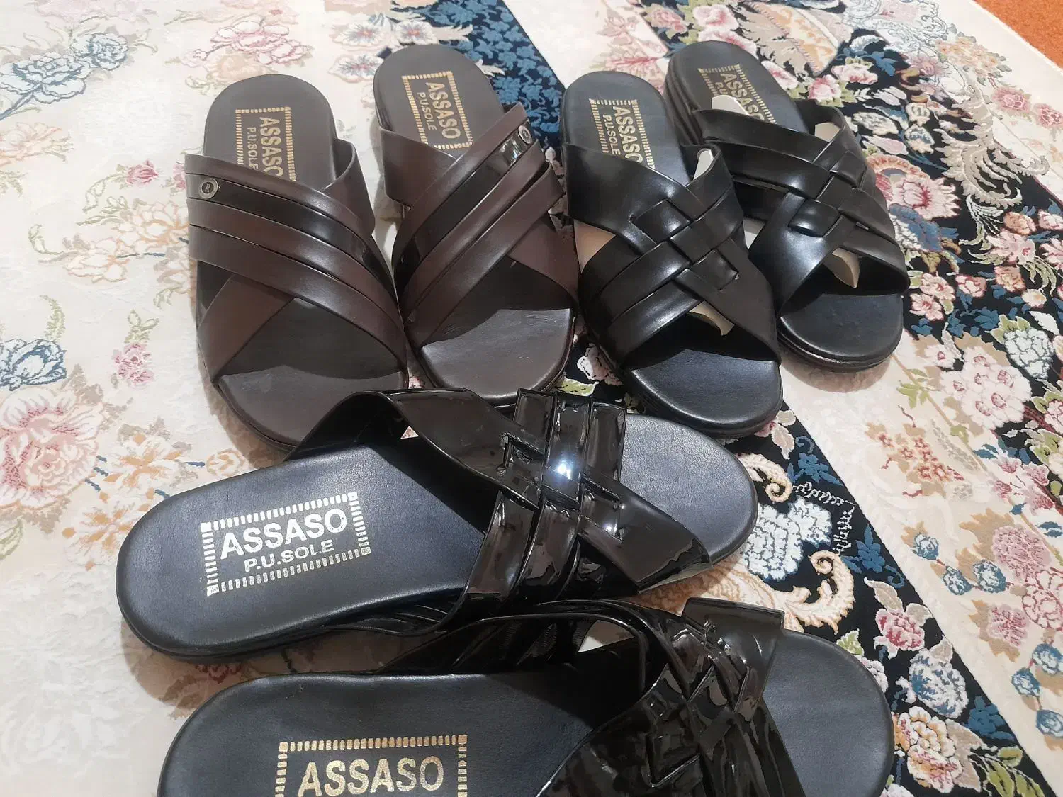 فروش سه جفت دمپایی|کیف، کفش، کمربند|ایوان, |دیوار