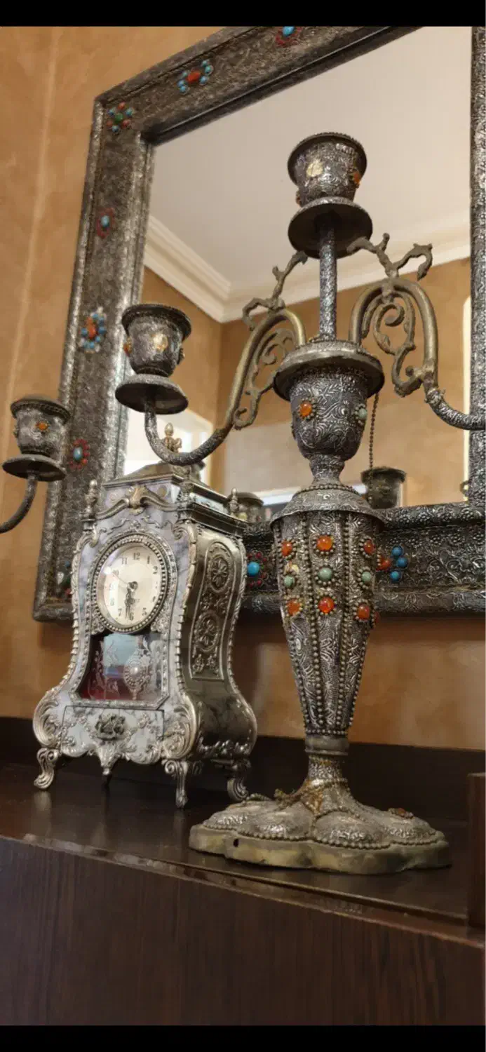 آیینه و شمعدان|آینه|گرگان, |دیوار