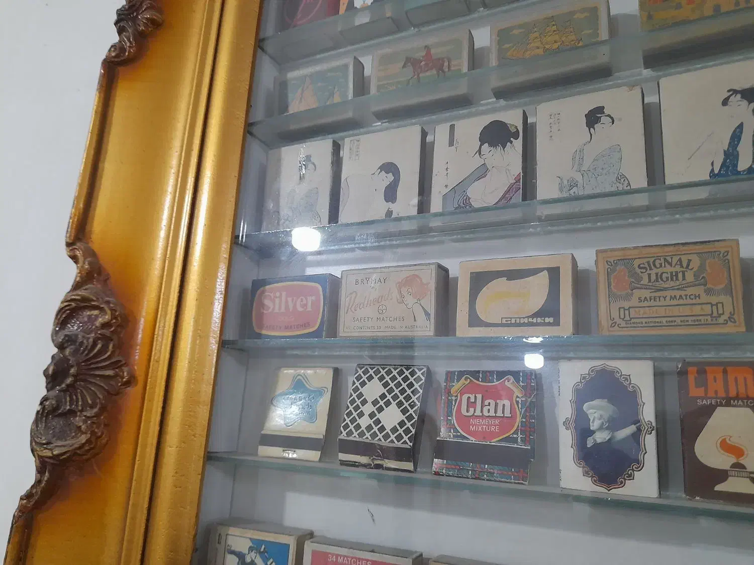 کلکسیون کبریت قدیمی|کلکسیون اشیاء عتیقه|امیدیه, |دیوار