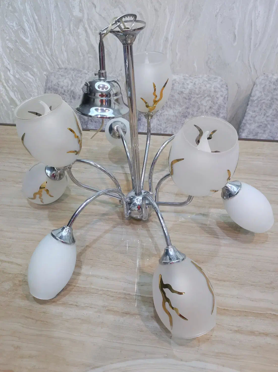 دو عدد لوستر حبابی|لوستر و چراغ آویز|کرج, گلشهر|دیوار