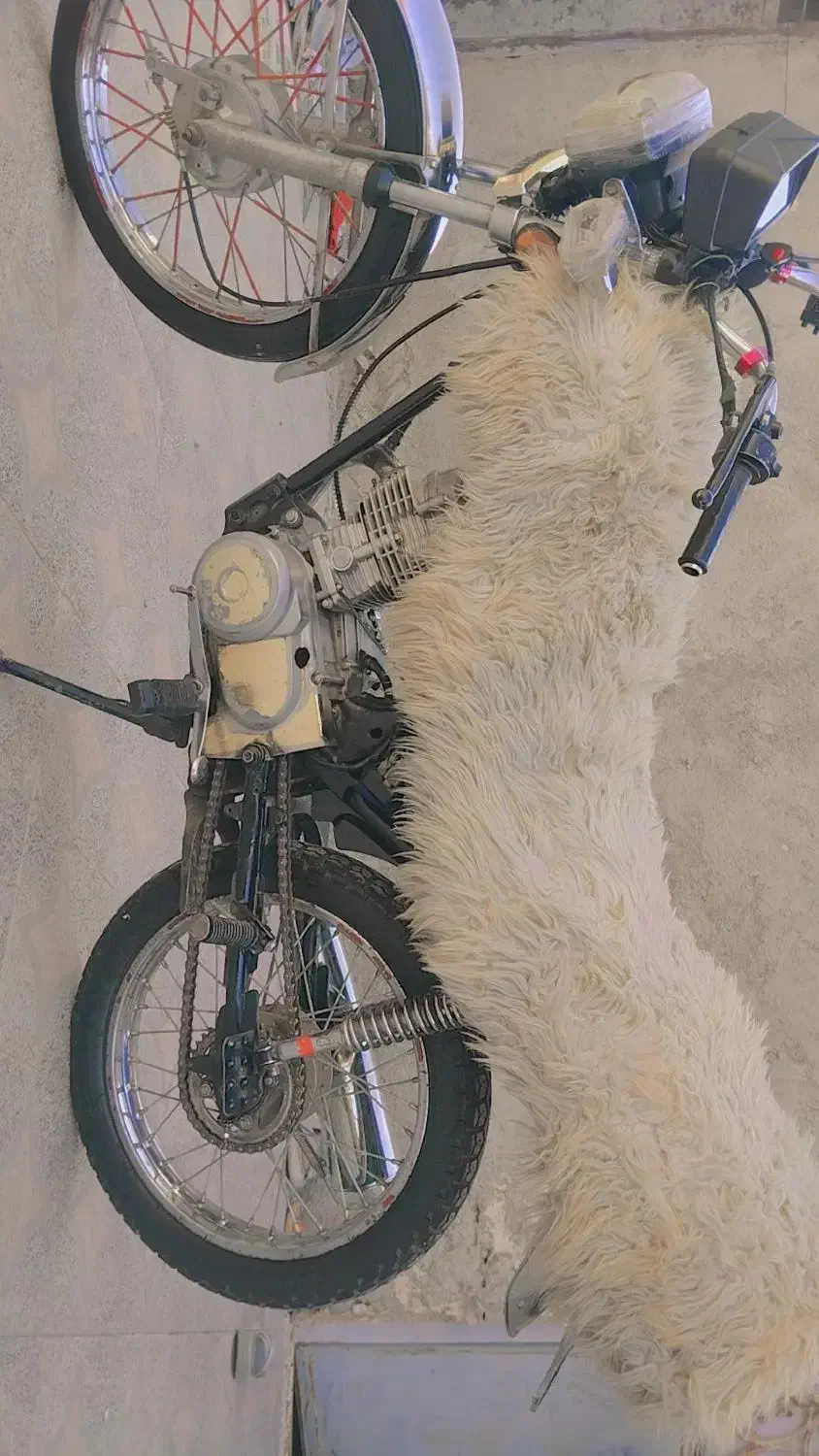 موتور 125|موتورسیکلت|پیپ, |دیوار