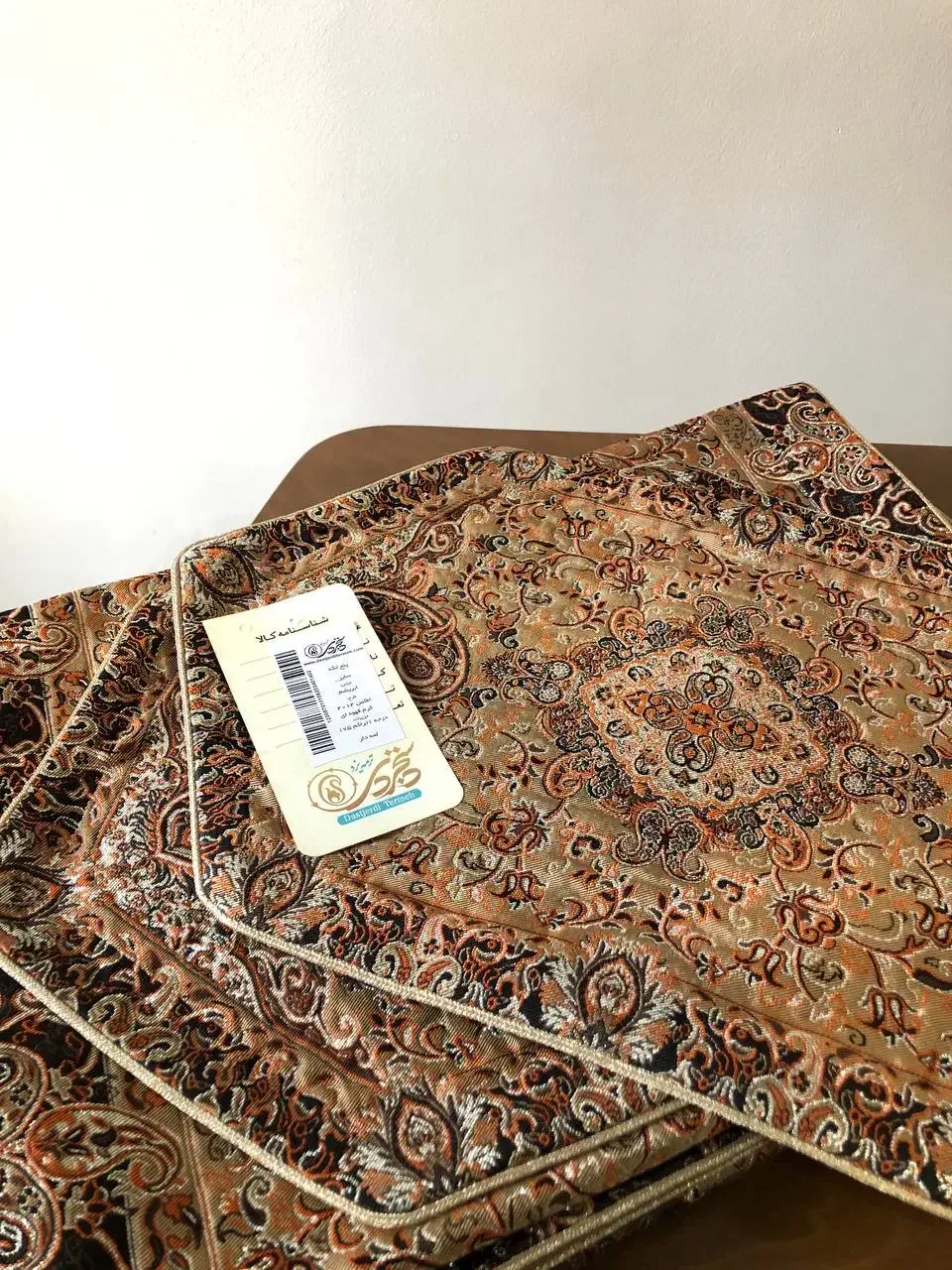 ست رومیزی ۵ تکه ترمه دستجردی یزد|پرده، رانر، رومیزی|تهران, فردوس|دیوار