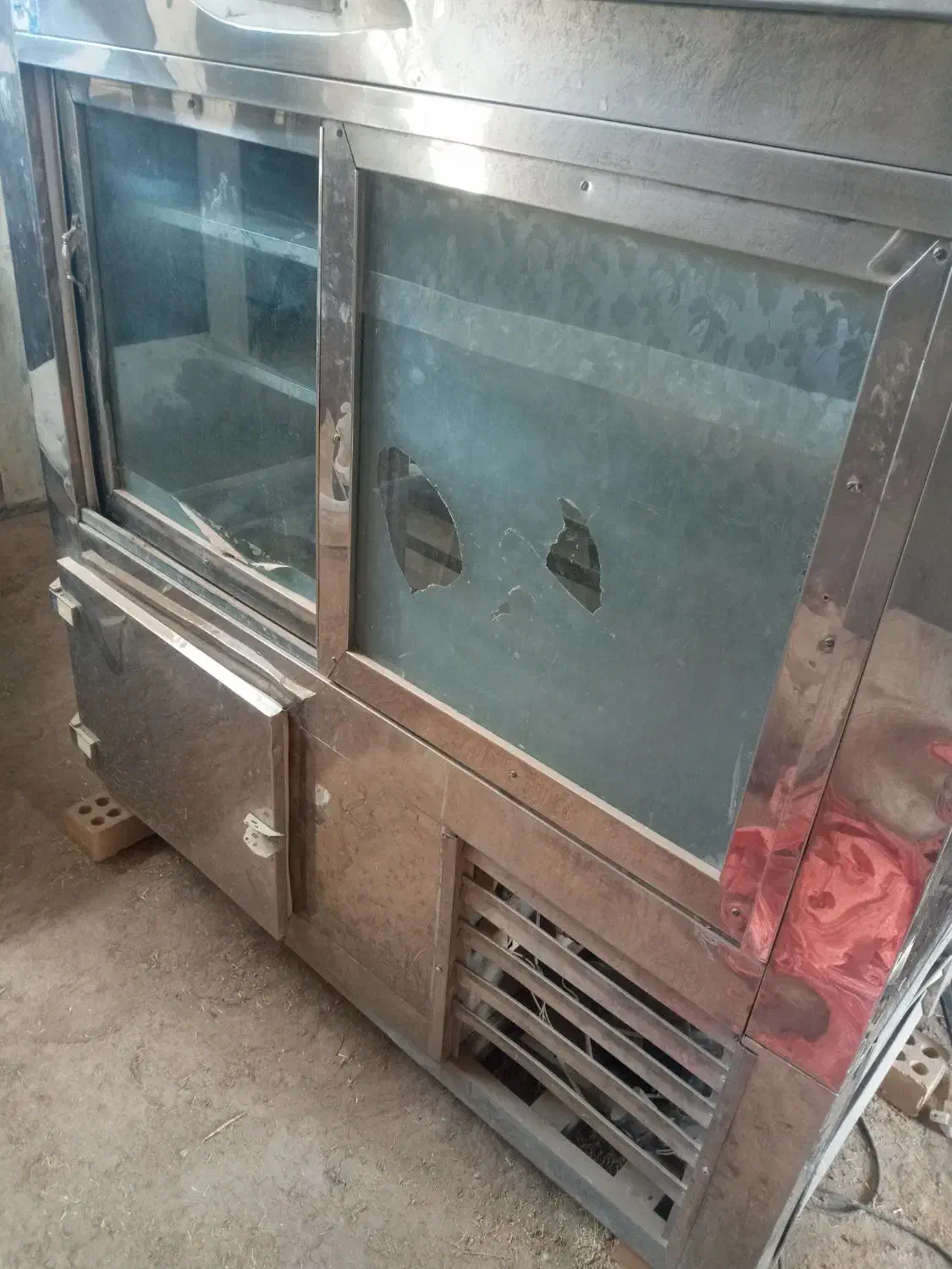 یخچال ویترینی سالم در حد نو|یخچال و فریزر|خلیل آباد, |دیوار