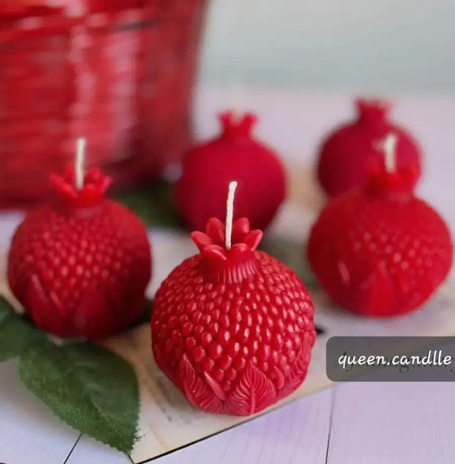 شمع انار دون قطر ۶ سانت بسته ۳ عددی|صنایع دستی و سایر لوازم تزئینی|تهران, ستارخان|دیوار