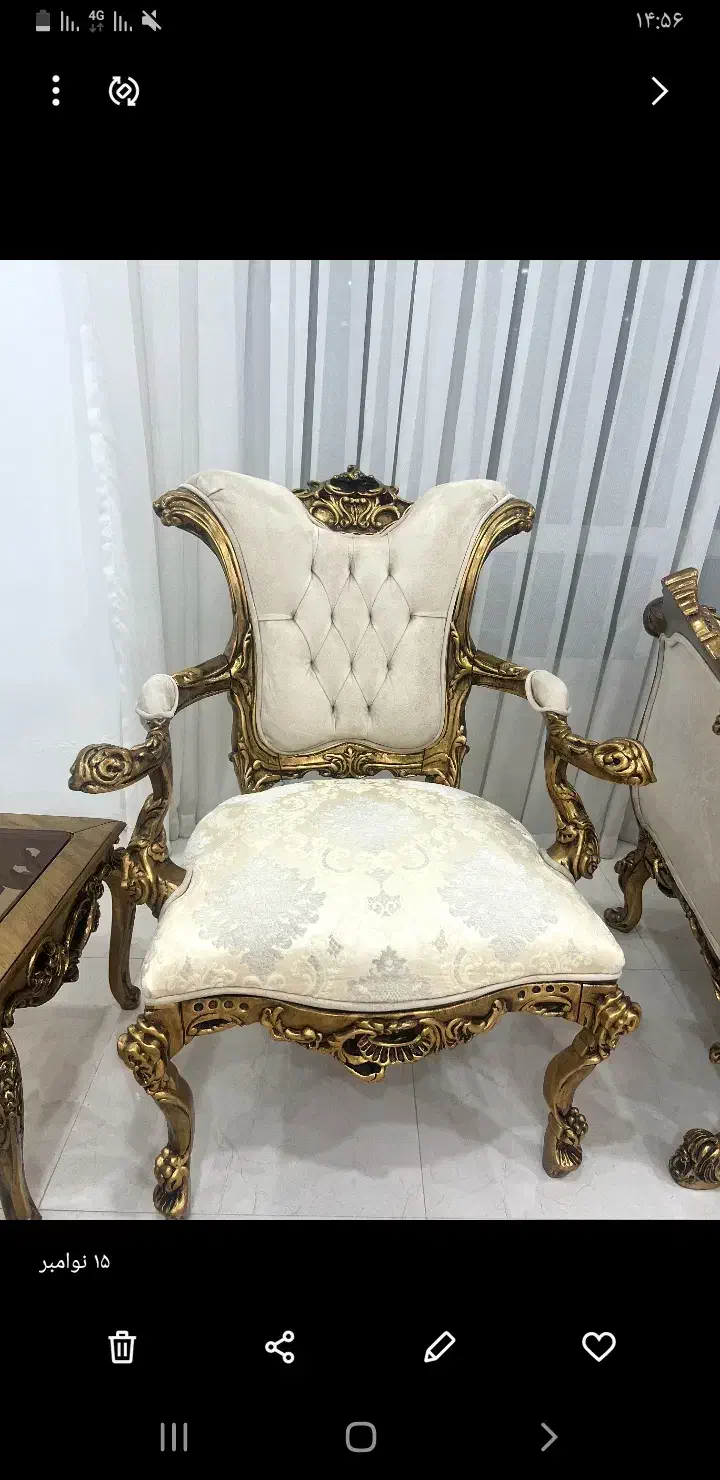 مبل و عسلی کلاسیک|مبلمان خانگی و میز عسلی|مریوان, |دیوار