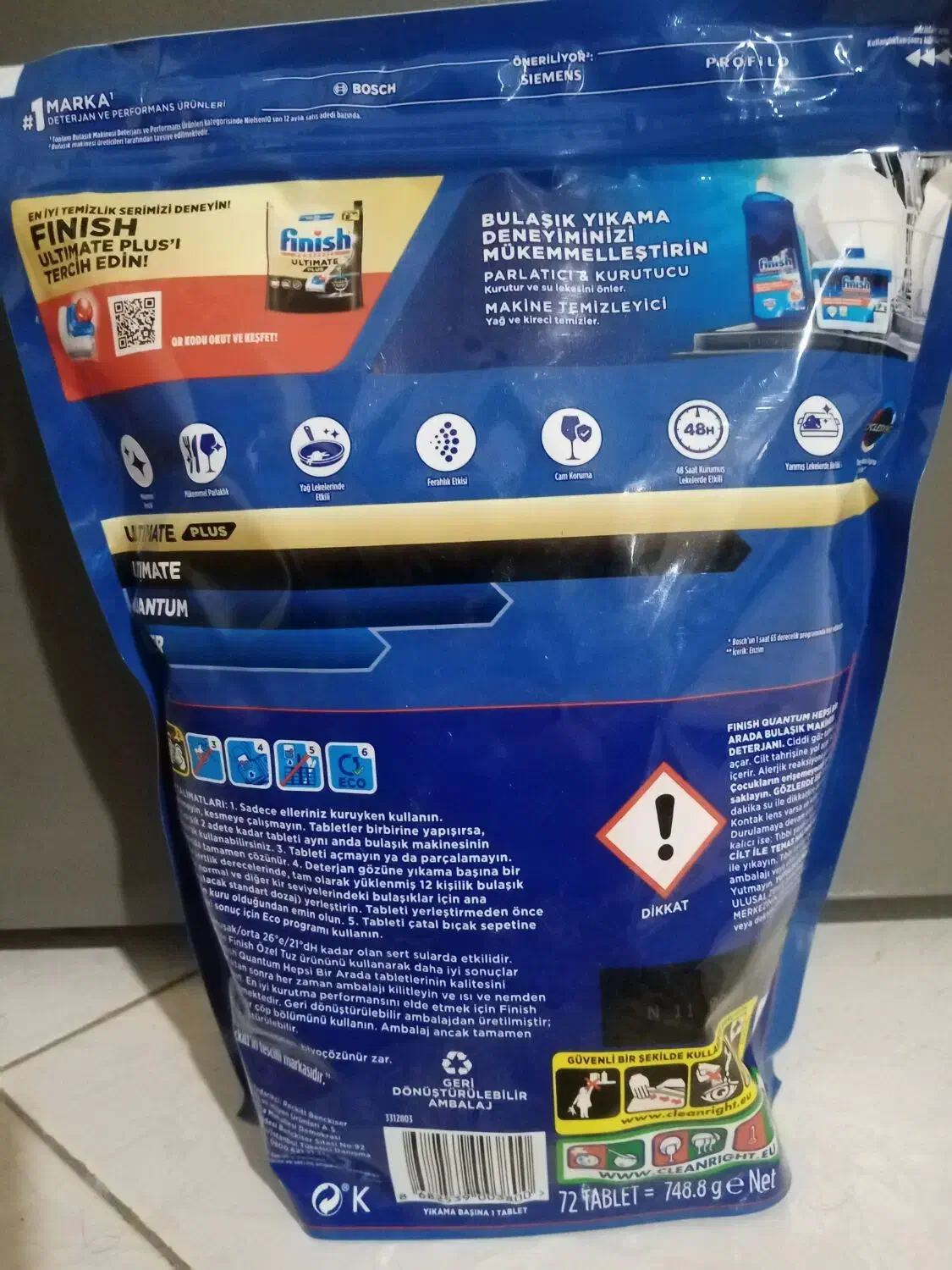 قرص ظرفشویی فنیش 72عددی اصل ترکیه|مواد شوینده و دستمال کاغذی|فردیس, منظریه|دیوار