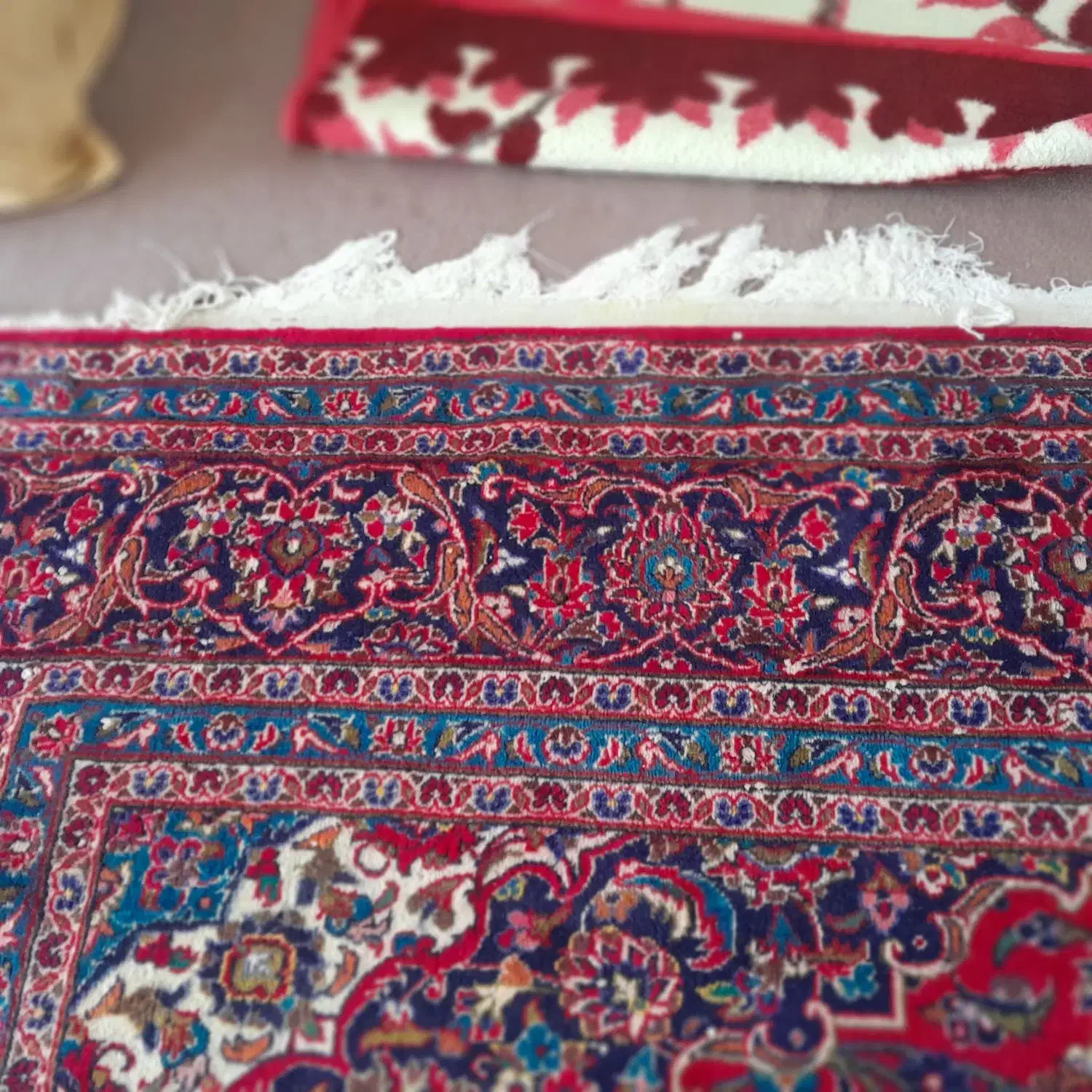 فرش دست باف کاشان ۱۲ متره دو تخته|فرش|اردبیل, |دیوار