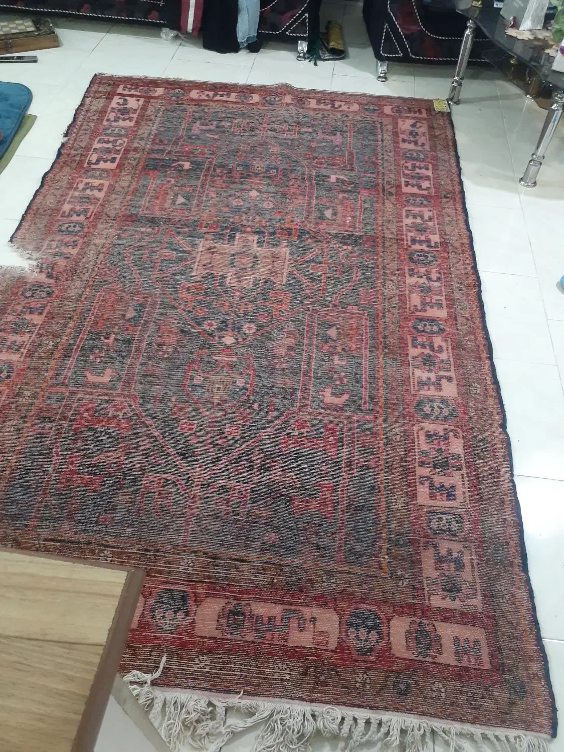 فرش دستباف قدیمی|گلیم، جاجیم، گبه|بومهن, |دیوار