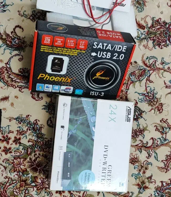 DVD رایتر اینترنال اصلی ایسوس با تبدیل ساتا به USB|قطعات و لوازم جانبی رایانه|تهران, پونک|دیوار