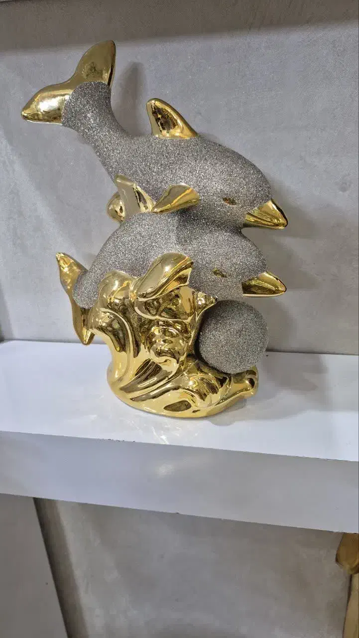 دلفین تزئینی|مجسمه، تندیس، ماکت|مشهد, تربیت (صدف)|دیوار