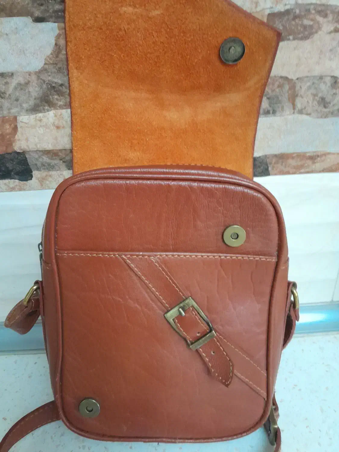 کیف دوشی مردانه چرم گاوی|کیف، کفش، کمربند|تهران, کوی نصر مهرآباد|دیوار