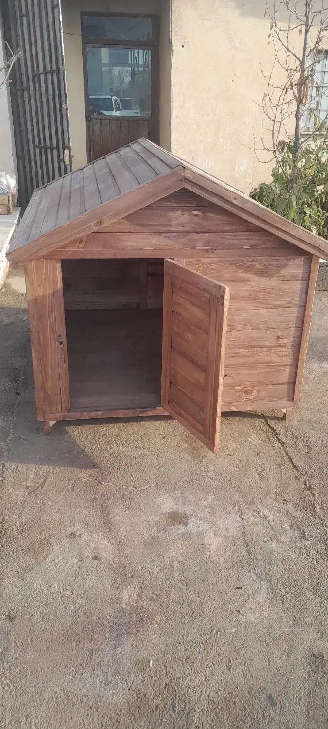 کلبه سگ های چوبی بلوط|لوازم جانبی حیوانات|هشتگرد, کوی یاران|دیوار