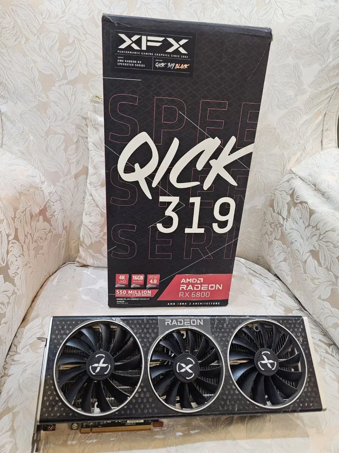 کارت گرافیک Rx 6800 xfx|قطعات و لوازم جانبی رایانه|تهران, چوب تراش|دیوار