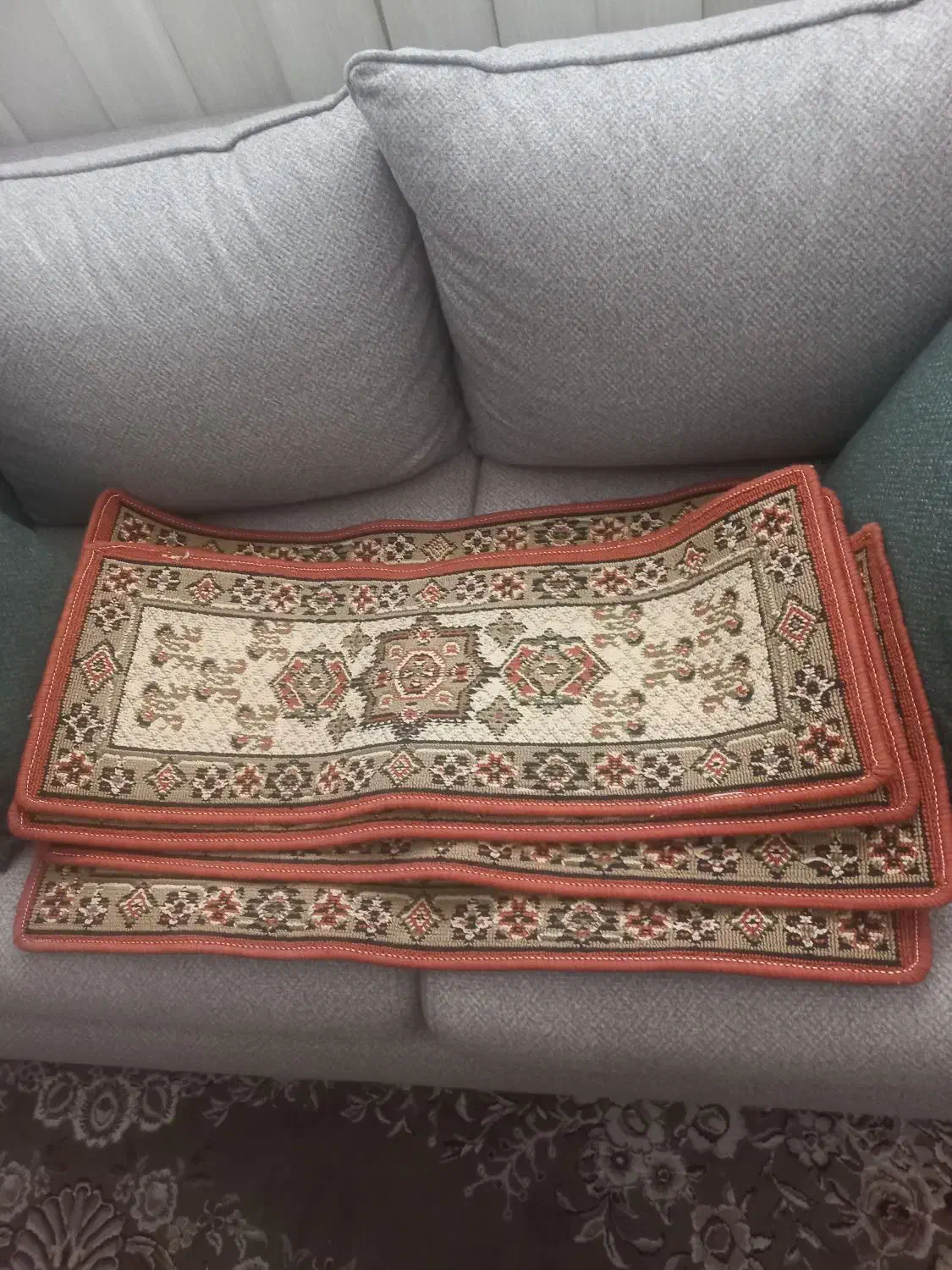 گلیم راه پله|گلیم، جاجیم، گبه|قرچک, مهدیه|دیوار