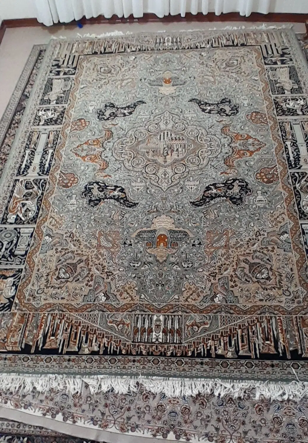 فرش۱۲متری تمیز وبدونه ایراد|فرش|مهاباد (آذربایجان غربی), |دیوار
