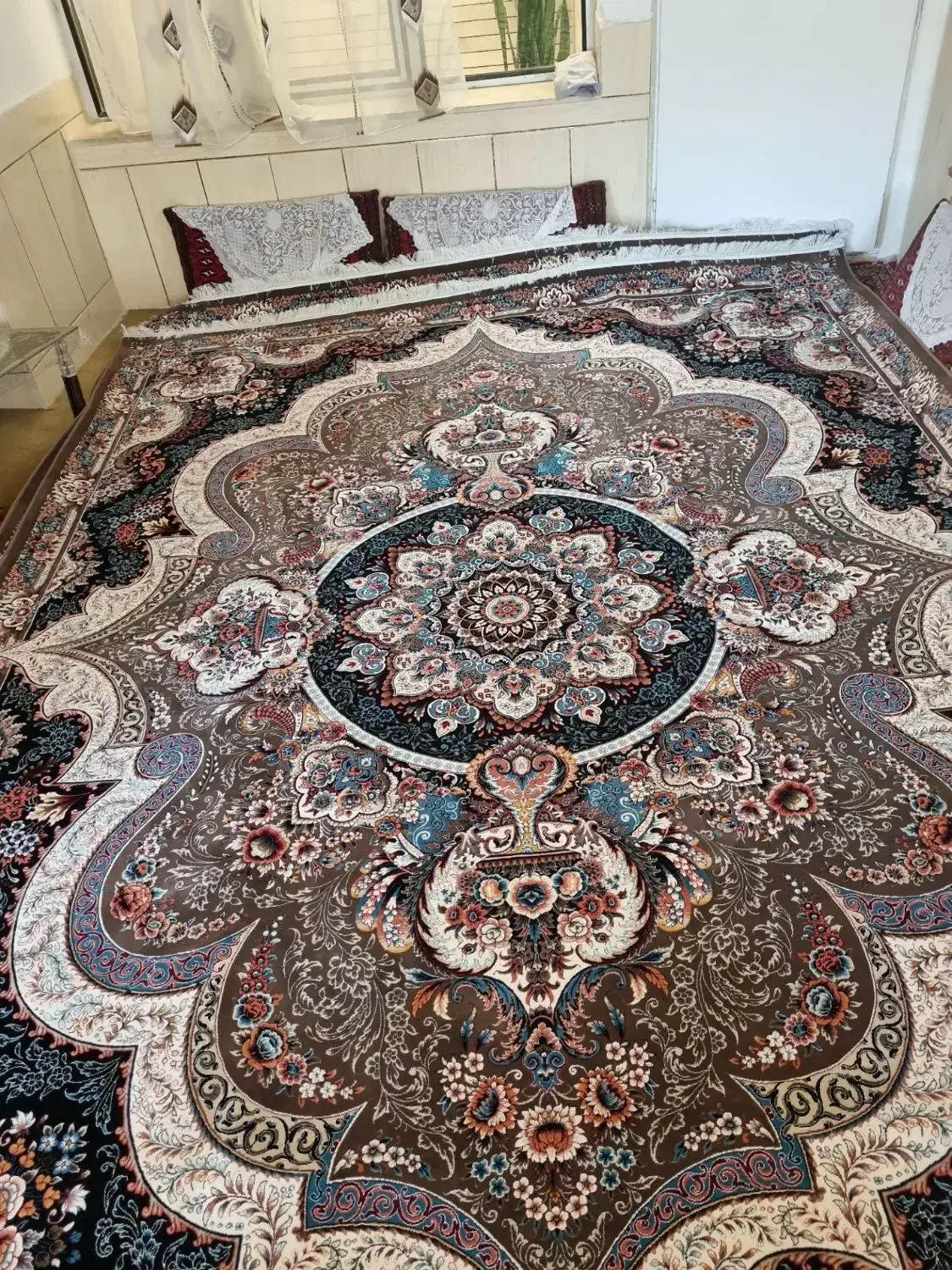 دو تخته فرش ۱۲ متری ۷۰۰ شانه|فرش|دهاقان, |دیوار