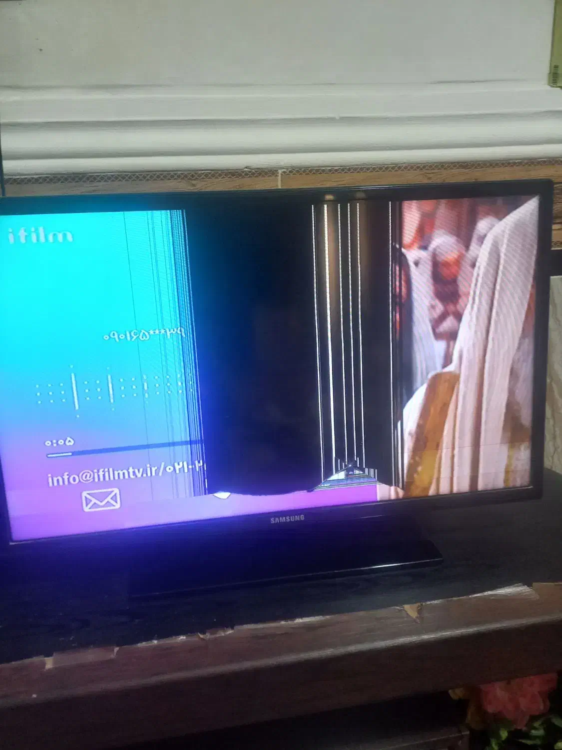 تلویزیون سامسونگ ۳۲ اینچ مناسب برای تعمیر|تلویزیون و پروژکتور|زابل, |دیوار