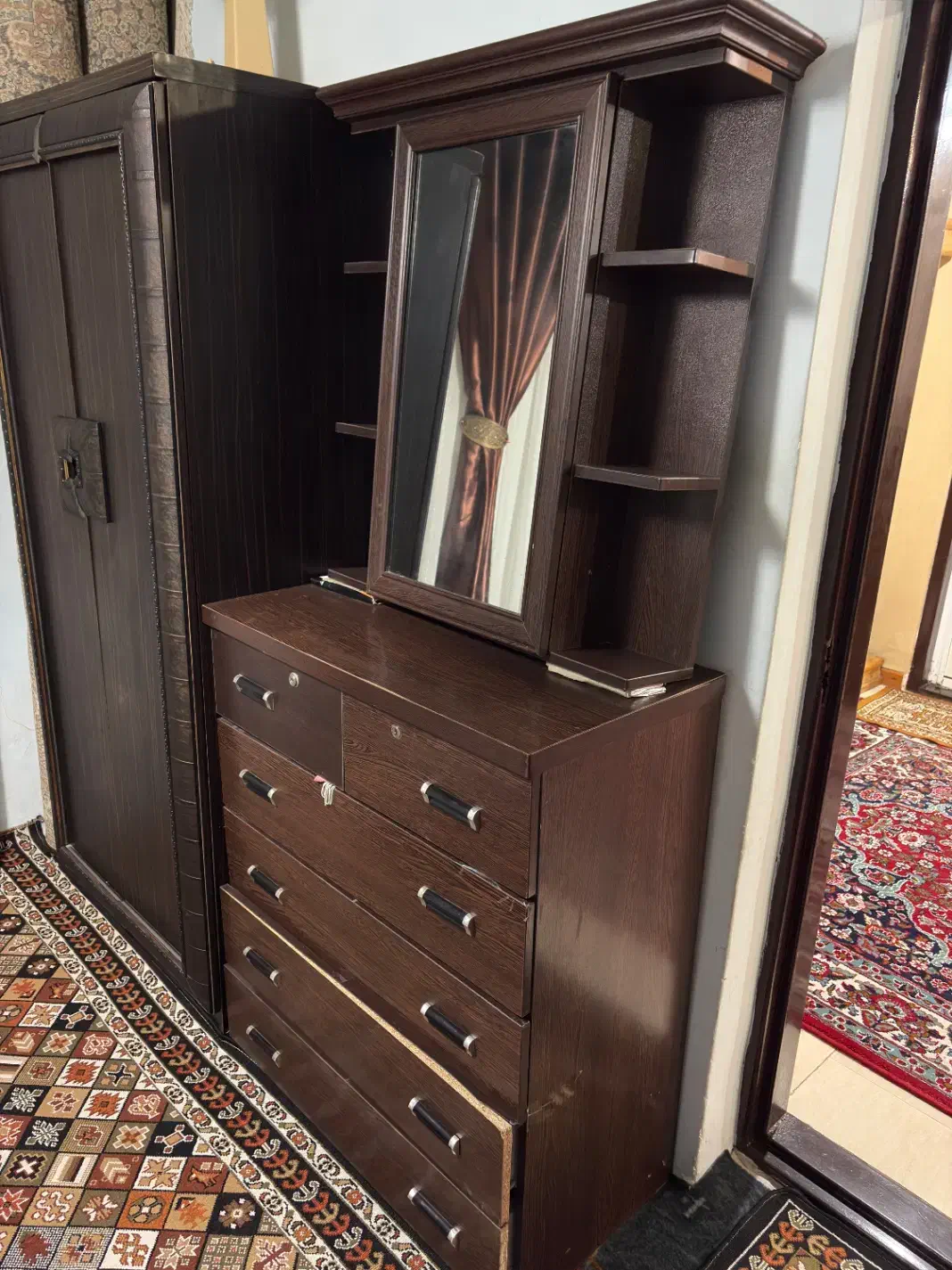 دراور ۶ کشو|جاکفشی، کمد، دراور|رامسر, |دیوار