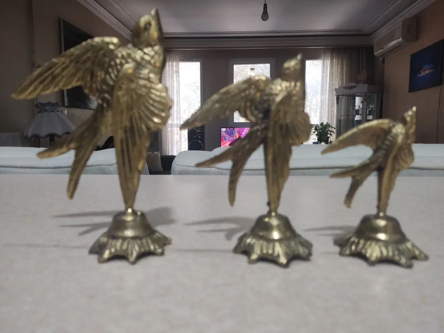 ست پرستو دیوارکوب برنز|مجسمه، تندیس، ماکت|بروجرد, |دیوار