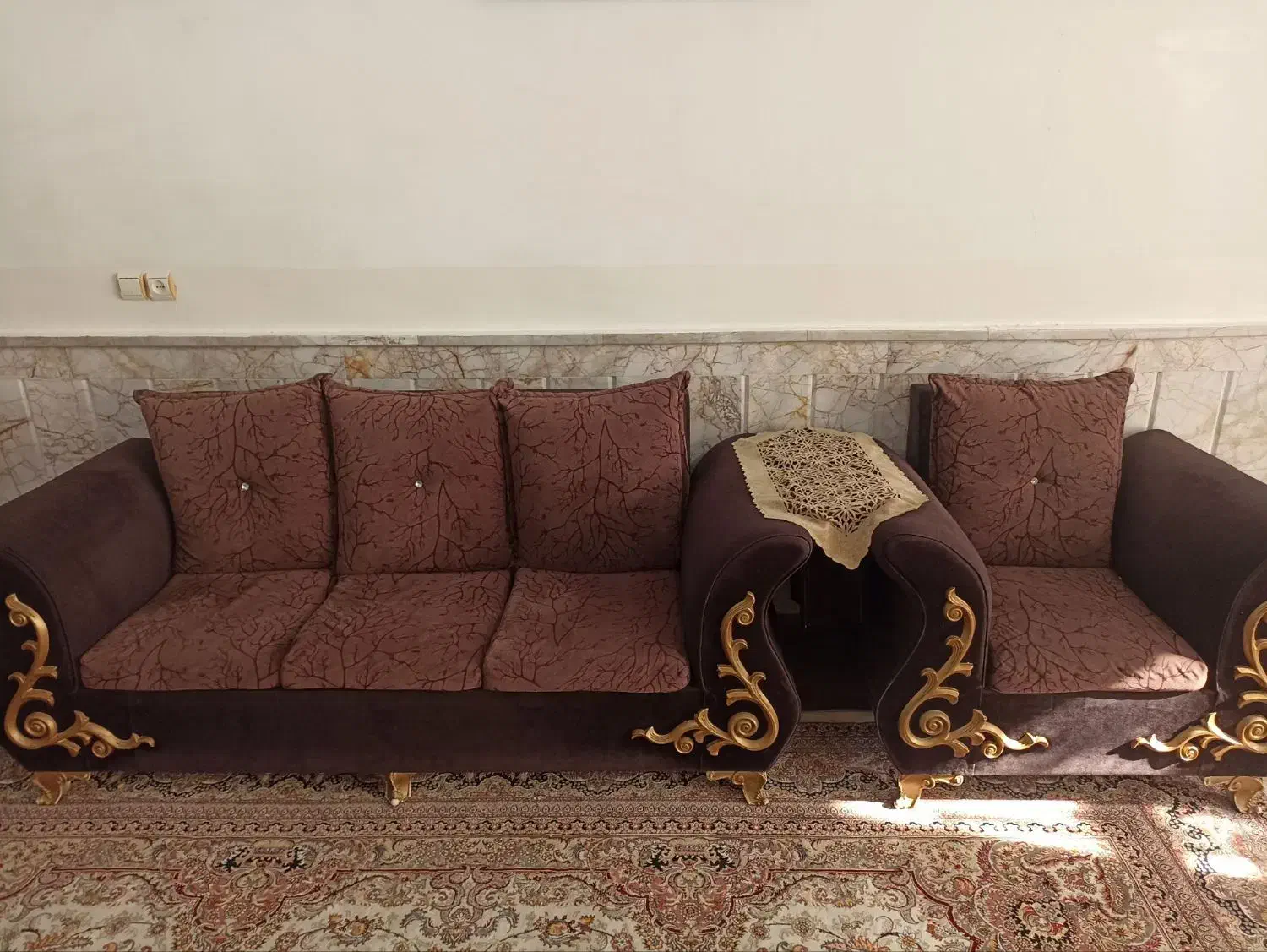 مبل راحتی تمیزسالم قیمت عالی|مبلمان خانگی و میز عسلی|نیشابور, کوی فرهنگیان|دیوار