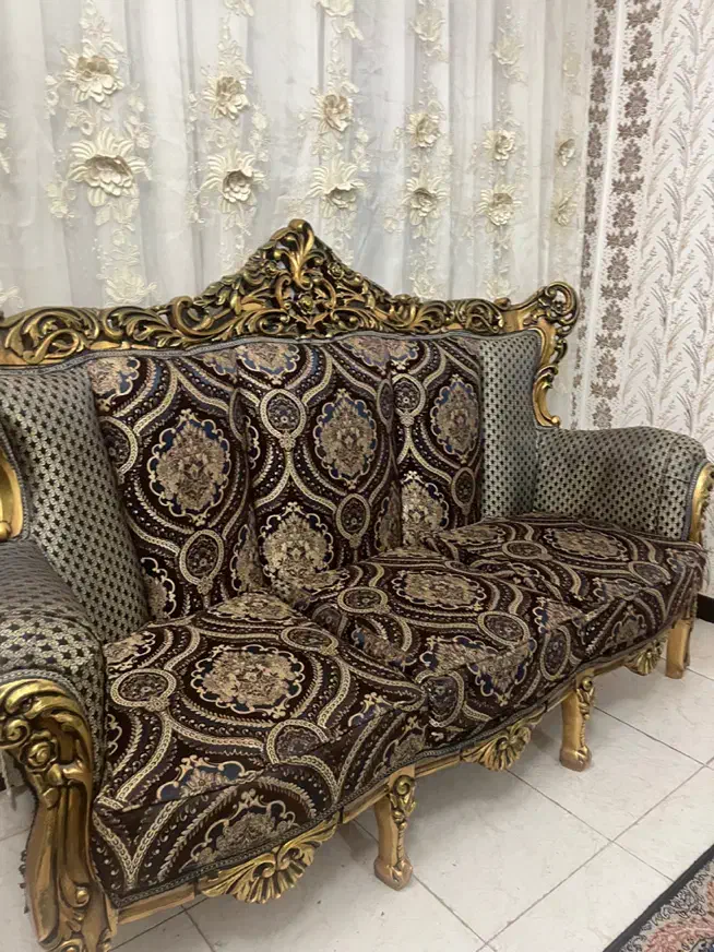 مبل سلطنتی با منبت کاری|مبلمان خانگی و میز عسلی|قرچک, پویینک|دیوار