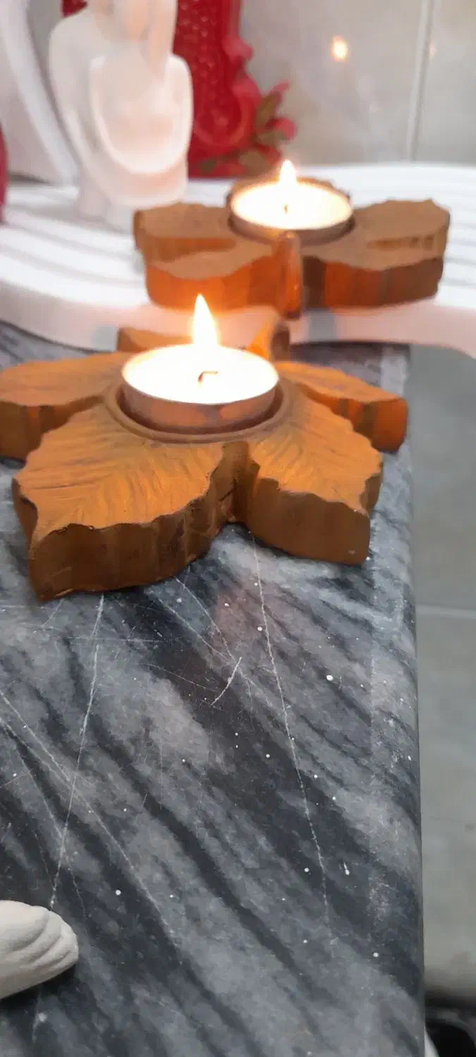 جا شمعی طرح برگ|مجسمه، تندیس، ماکت|بندر انزلی, مسکن مهر|دیوار