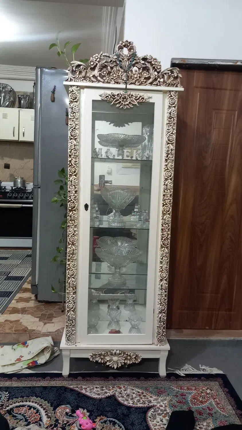 بوفه و ساعت ایستاده|بوفه، ویترین، کنسول|گرگان, |دیوار