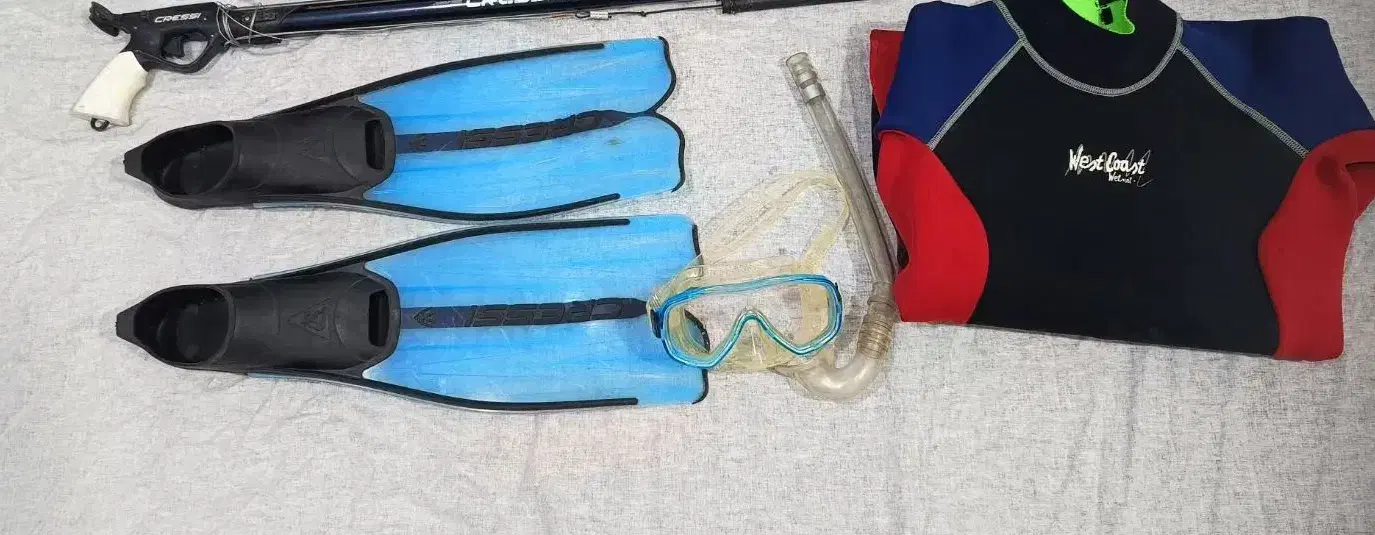 لوازم کامل غواصی فری دایو برند کریسی|غواصی و ورزشهای آبی|بوشهر, |دیوار