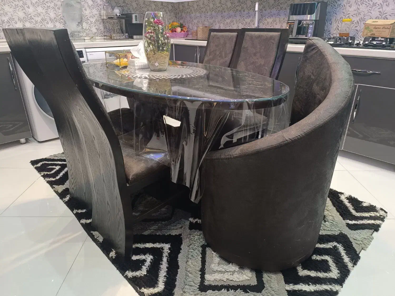 میز نهارخوری|میز و صندلی غذاخوری|جهرم, |دیوار